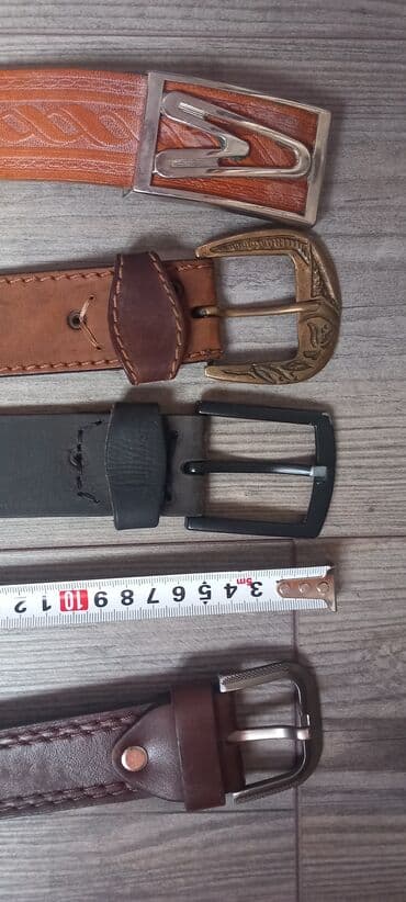 torbice sa sirokim kaisem: Unisex, Material: Leather — 3