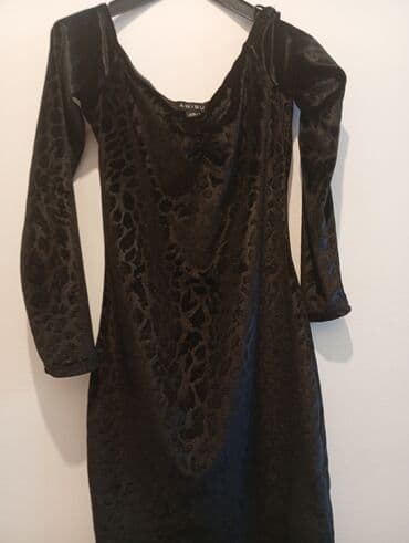 Bershka M, bоја - Crna, Koktel, klub, Dugih rukava — 3