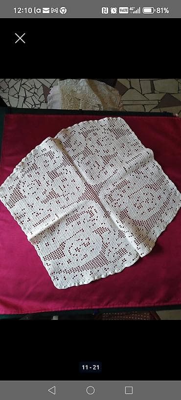 blind ram za slike: Ručno heklani miljei – različitih oblika i dezena - Materijal — 2