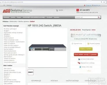 hp pavilion dv9700: *** SUPER AKCIJA *** #2065 Kvalitetan switch - HP 1810-24G (J9803A); — 9