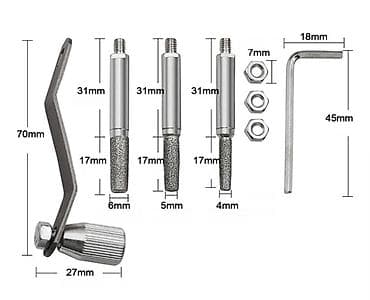 stihl aku testera: Nov ručni oštrač za lančane testere. U kompletu ima tri dijamantska — 9