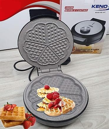 aparati za kokice na plin: Aparat za vafle KENO Eternity KE-507 - Snaga: 1000 W – brzo — 1