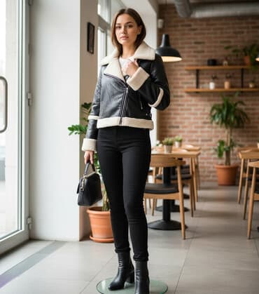 S (EU 36), Jednobojni, Sa postavom, Veštačko krzno