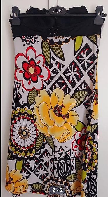 svečane haljine iz turske: Letnja haljina Dilvin – cvetni print - Model: uska haljina bez — 1