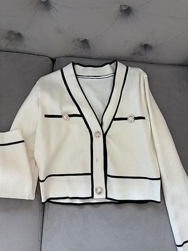 Women's Sweaters, Cardigans: Ženski kardigan – elegantan kratki model Potpuno novo - Boja — 2