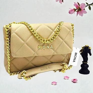 tokice za glavu: Torba MONA – elegantna ženska crossbody/ramena torba sa zlatnim lancem — 4