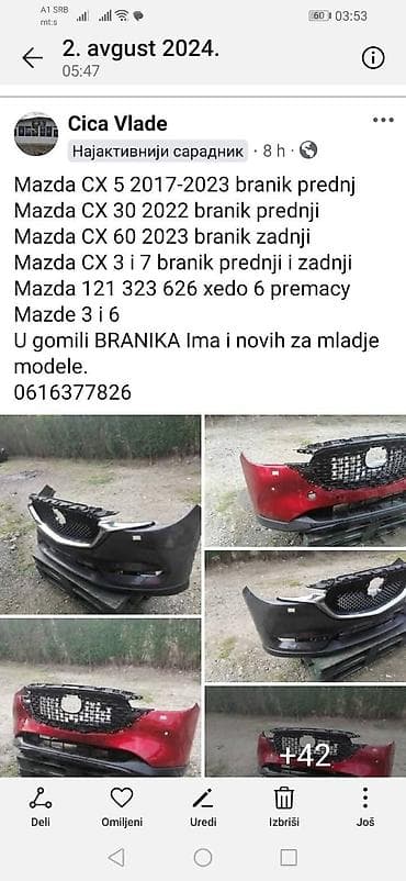 turbotrafo.at: Svi branici za mazde cx 3 5 7,,cx 5,cx 30,,cx 60,,mazda 3 5 6 — 1