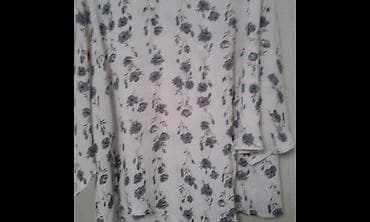 Women's Pants, Jeans, Shorts: Sareni svileni komplet Elegantan lagan beli svileni komplet sa sarenim — 5