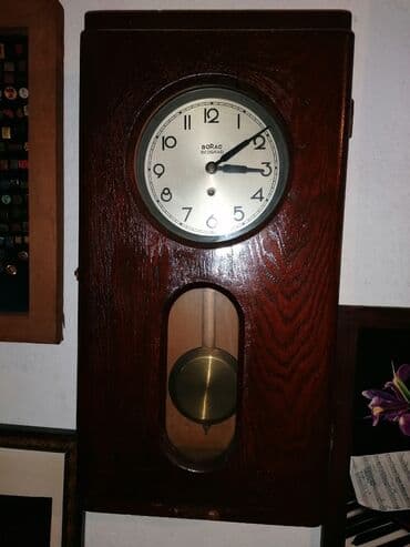 pepco kutije za igracke: Wall clock, color - Brown, Used — 2