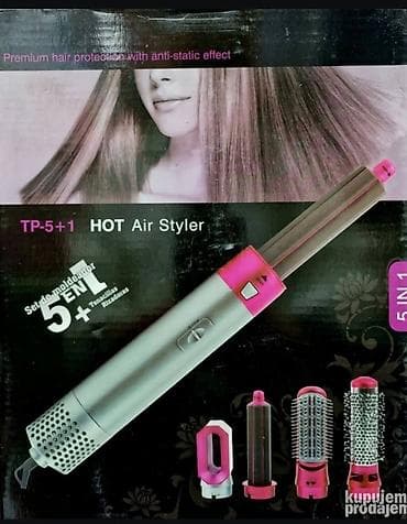 TP-5+1 Hot Air Styler – 5 u 1 fen/četka za stilizovanje kose Opis: -