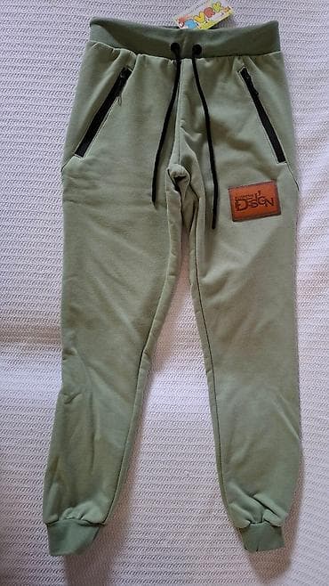 Trenerke donji deo NOVE sa etiketom Veličina 128 kao 8 siva ima