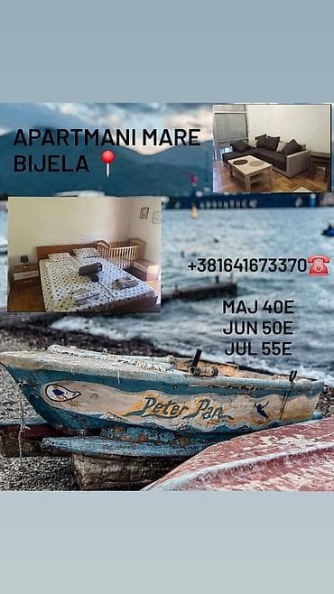 APARTMANI MARE – Bijela - Apartmanski smeštaj u mjestu Bijela