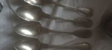 casio stari satovi: Stari escajg – set kašika i viljuška, klasičan dizajn sa reljefnim — 4