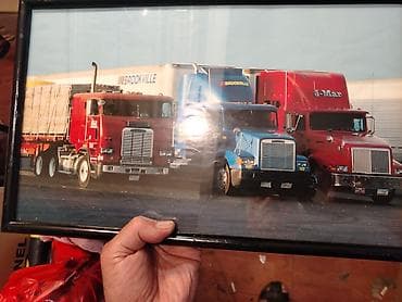 ikea ram za slike: Set od 4 uramljene slike – Američki kamioni (Peterbilt, Kenworth) Na — 2