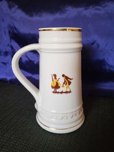 jelen pivo krigla: Krigla 1 nova Zajecar porcelan 70te. Krigla Zajecar porcelan — 4