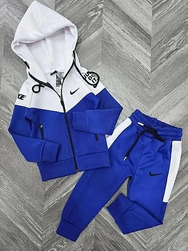 karirane trenerke: Dečiji komplet trenerke – dukserica sa kapuljačom i donji deo - — 1