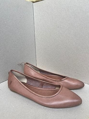 Kožne baletanke – braon/ prljavo roze - Materijal: prirodna koža — 4