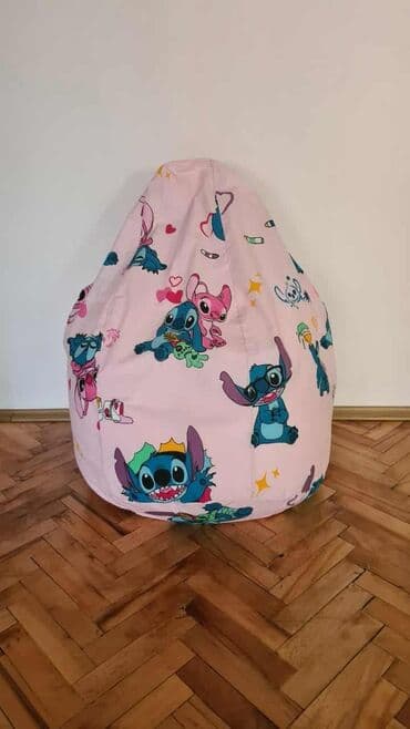 Nameštaj: Dečije lazy bag (vreća za sedenje) – modeli sa štampom za najmlađe. - — 6