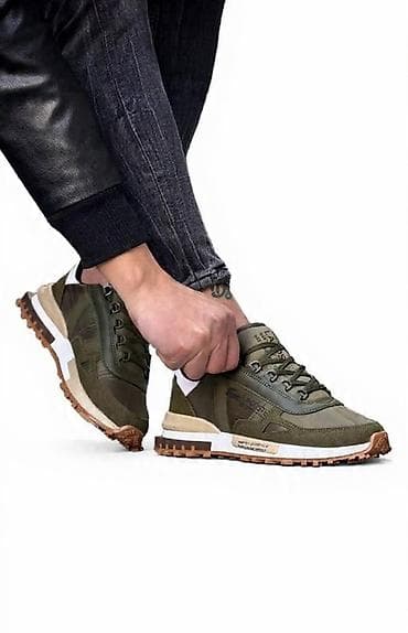 Patike: Muške patike – zelena/maslinasta kombinacija, lifestyle/trek stil - — 1