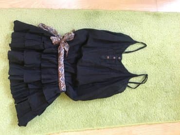 plus size tunike: M (EU 38), L (EU 40), Flax, color - Black — 1
