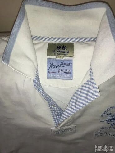 Wedding Clothes & Accessories: Original La Martina majica L / XL KAO NOVA 100% cotton Ramena 50cm — 2