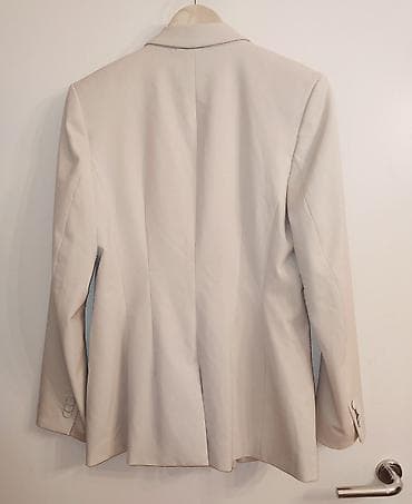 hugo suknja: NOVO/H&M ženski blejzer "old money "stil – bež/šampanj ton Ramena — 2