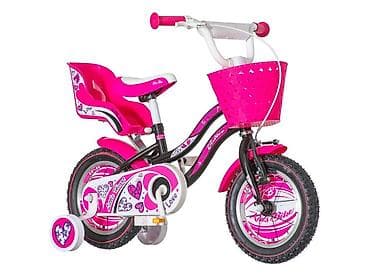 sic za bicikl: Bicikl kids Visitor Heart 12" (7") – crno/roze Šifra proizvoda: 112 — 1