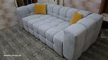 Kancelarijski nameštaj: Trosed “bubble” dizajna – moderni, duboko tapacirani jastuci sa — 2