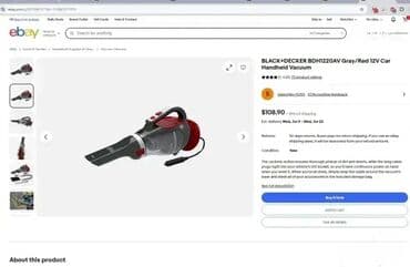 playstation 5 prodaja: *** AKCIJA *** #2622 Kvalitetan usisivač za auto BLACK+DECKER; Model — 3