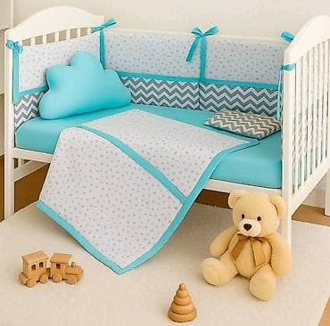 deciji kvad na benzin: Bebi posteljina 6000 din ✨️ Ogradica 60x120x60cm Carsav 150x110cm — 3