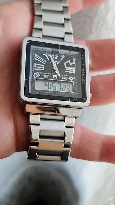 sat i narukvica set: Hibridni ručni sat (analogno + digitalno) – JEV 8077 - Kućište — 5