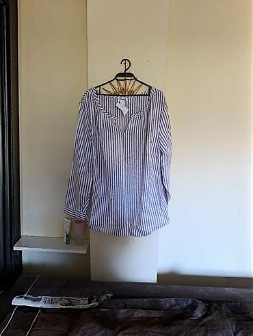 mint sako: Ženska košulja sa prugama - Model: lagana, ravnog kroja sa blago — 1