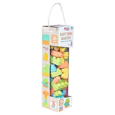 Building Blocks: Mekane kocke Dede 040487 – set od 36 delova u praktičnoj plastičnoj — 2