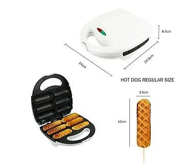 Aparat za hot-dog na štapiću – kalup za 6 komada - Istovremeno peče 6