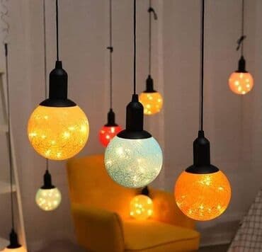 led rasveta nis: Ukrasni Lusteri Lopte- Led Cotton Ball Lamp 1599 din Nežne pamučne — 1