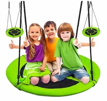 tabure forma ideale: Tanjir ljuljaška za dvorište – kružna “swing saucer” - Velika okrugla — 3