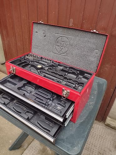 Merni alati i instrumenti: Metalni kofer za alat - ✅Metalni kofer za alat premljen sa 2 fioke i — 6