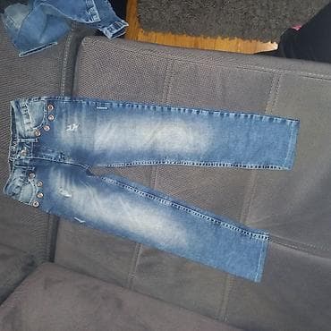 guess majice za decu: Dečiji teksas komplet – farmerke, tregerke i šorts - Plave uske — 3