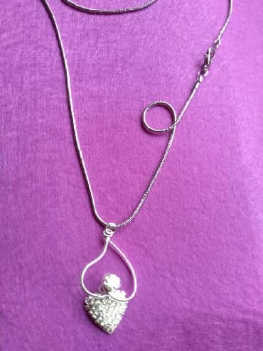 oksfordice sa platformom: Ogrlica sa priveskom, Handmade, Materijal: Cirkon — 2