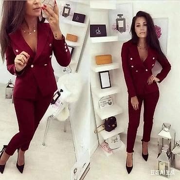 Donji delovi trenerke: Elegantno žensko odelo – sako i pantalone Veličina S, M, L - Model — 1