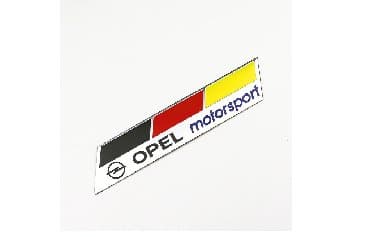auto presvlake: Samolepljiva metalna pločica - OPEL MOTORSPORT Samolepljiva metalna — 4