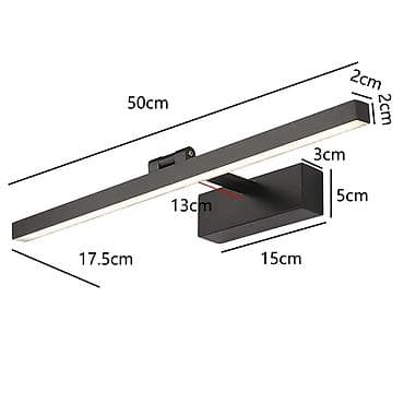 ograde za bebe: Zidna LED lampa za ogledalo 50 cm – crna ✅ Novo, nekorišćeno ✅ Opis — 2