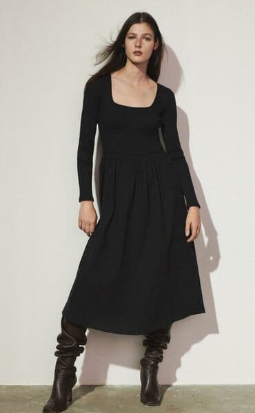 new yorker cipele: Zara XL (EU 42), bоја - Crna, Koktel, klub, Dugih rukava — 1
