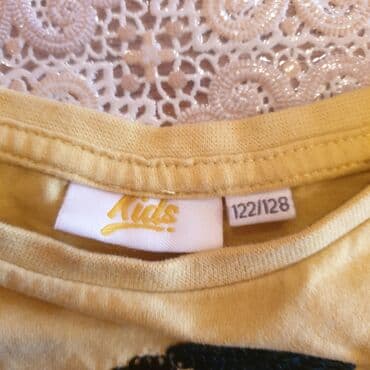 zvonaste pantalone za devojcice: H&M, Round neckline, 122-128 — 2