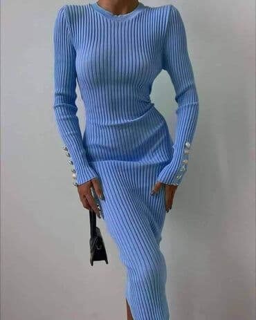 haljine must have: NEW KNITTED MUST HAVE New,WAWE'' Paraf Basic Dress Velicine:Uni — 5