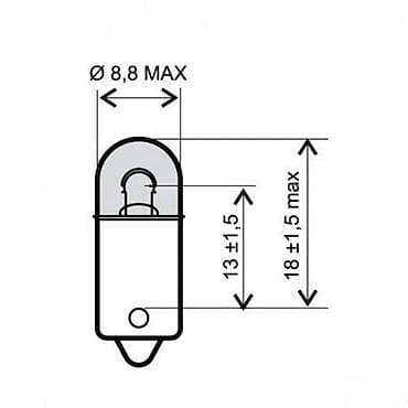 Houseplants: Mini sijalica BA9s 12V - Tip grla: BA9s (mini bajonet) - Napon: 12 V — 2