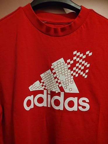 elipsa zimske jakne cena: Adidas majica kratkih rukava – crvena - Model: klasičan T‑shirt — 5