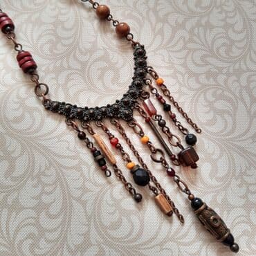 ogrlice kristali: Boho ogrlica Prelepa boho ogrlica, Italy Nova Dužina (ukupna) 47cm — 1