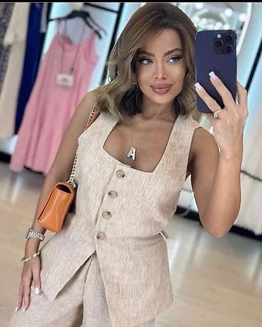 Kompleti: 🔥Dvodelni komplet bez rukava – prsluk i pantalone širokih nogavica — 3