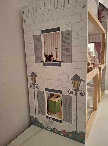 vans patike za decu: Drvena kućica za lutke – višespratna, kompletno opremljena - — 5